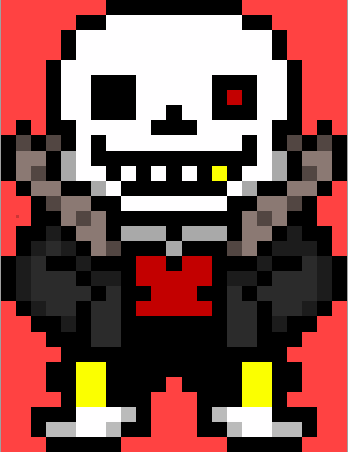 Underfell Sans - Pixel art