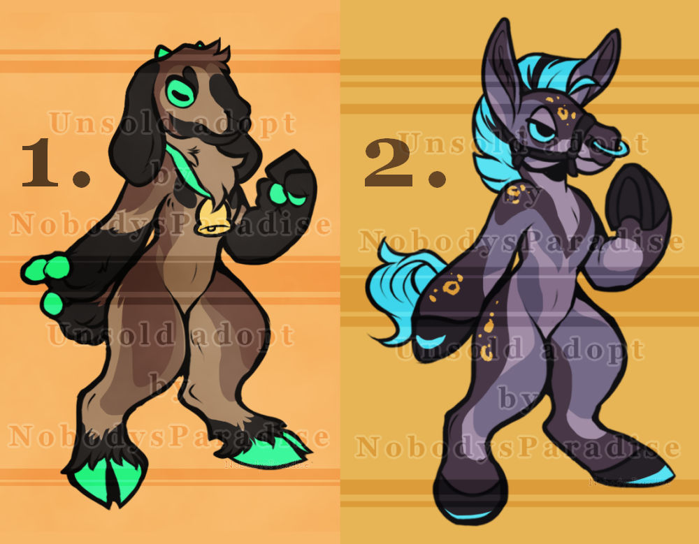 Hooved Character Hooved anthro adopts - 16 USD - 1/2 OPEN by N0b0dysParadise on DeviantArt