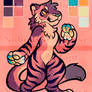 Tiger anthro adopt - 13 USD or 1300 points - OPEN