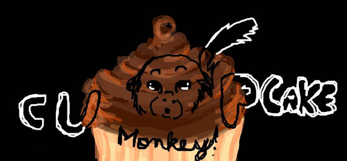 monkey cupcake