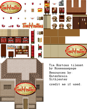 Tim Hortons tileset by roseannepage