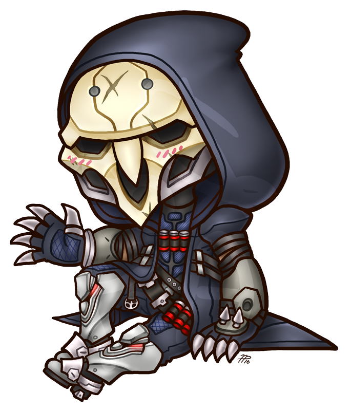 Chibi Overwatch: Reaper by roseannepage on DeviantArt