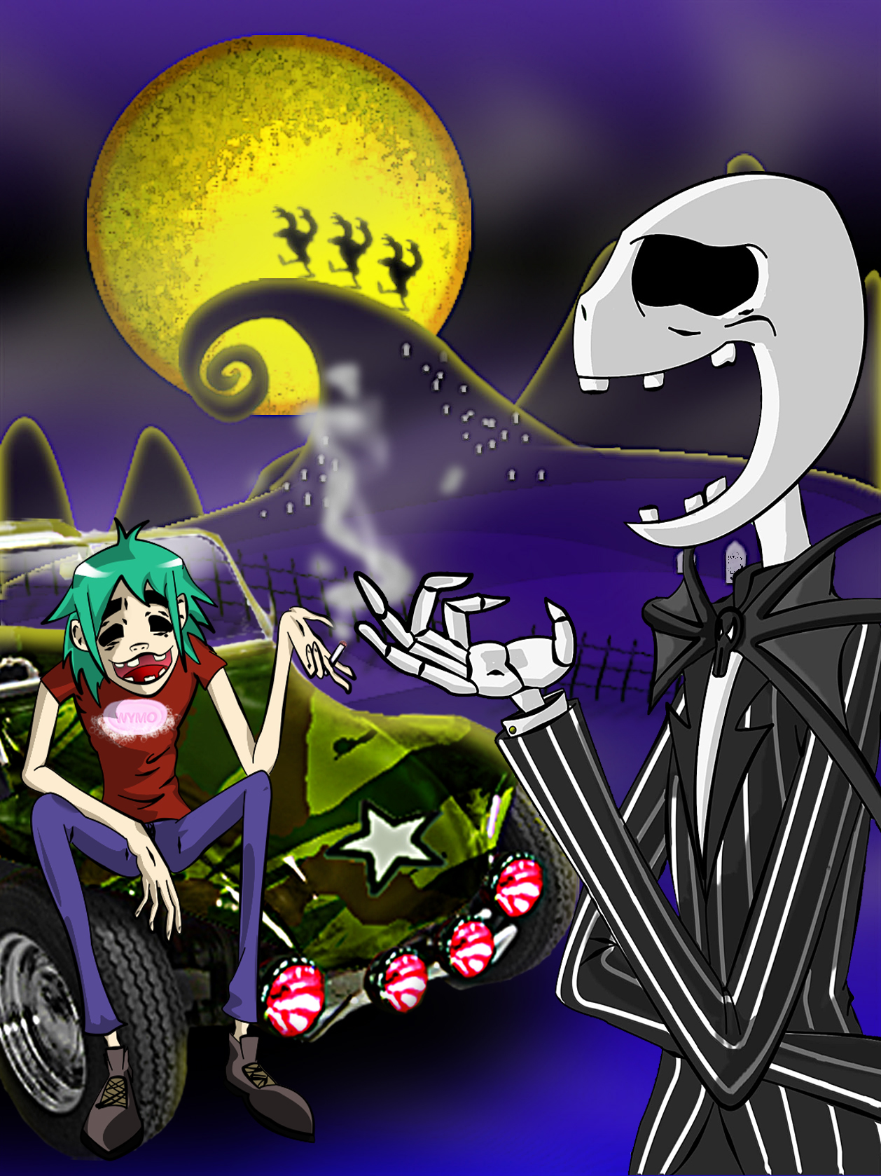 2D and his Skellington