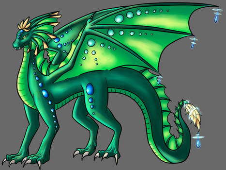 Emerald Dragoness Redrawn