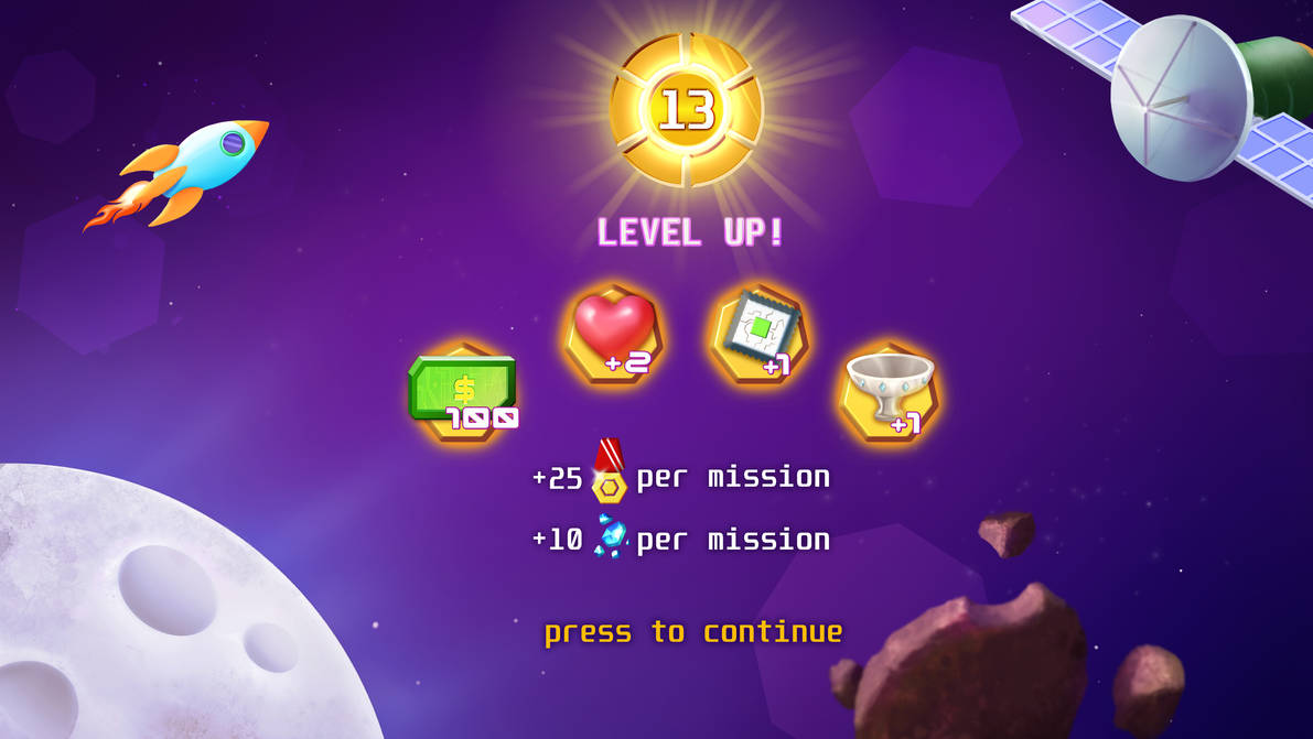 Mobile game UI design level up screen by artrottenhoney on DeviantArt