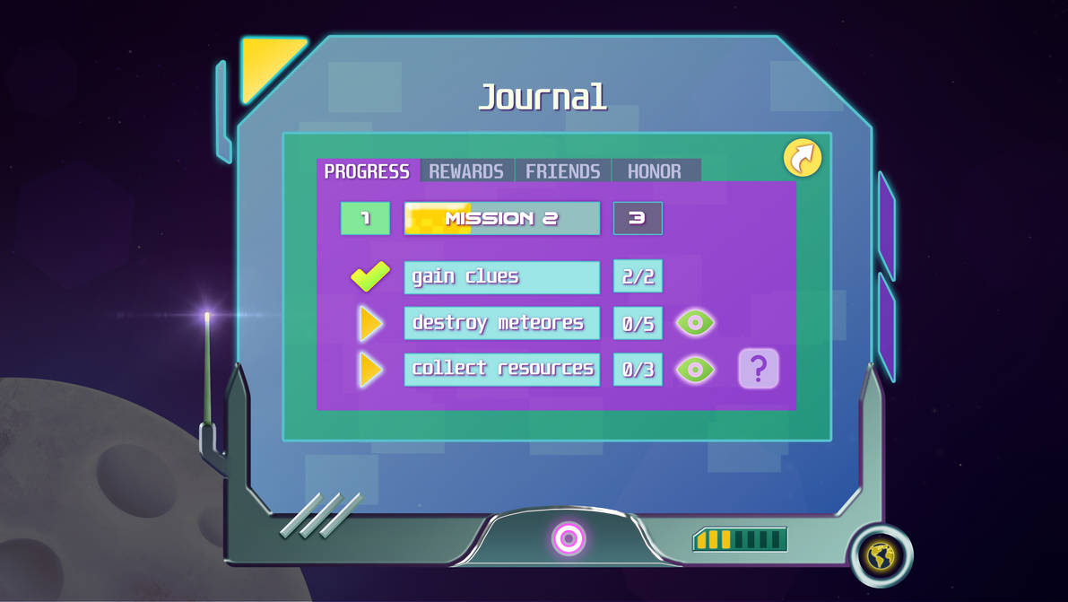 Mobile Game Progress Visual mobile game UI mission progress screen by artrottenhoney on DeviantArt