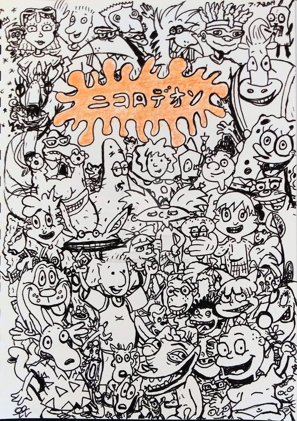 Nicktoons Patterns Nicktoons! by DigiratComics on DeviantArt