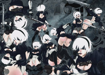 2B Automata Collage by rmeartstudio