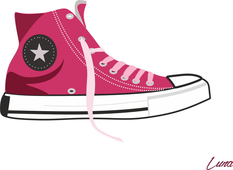 Pink converse clipart best sale