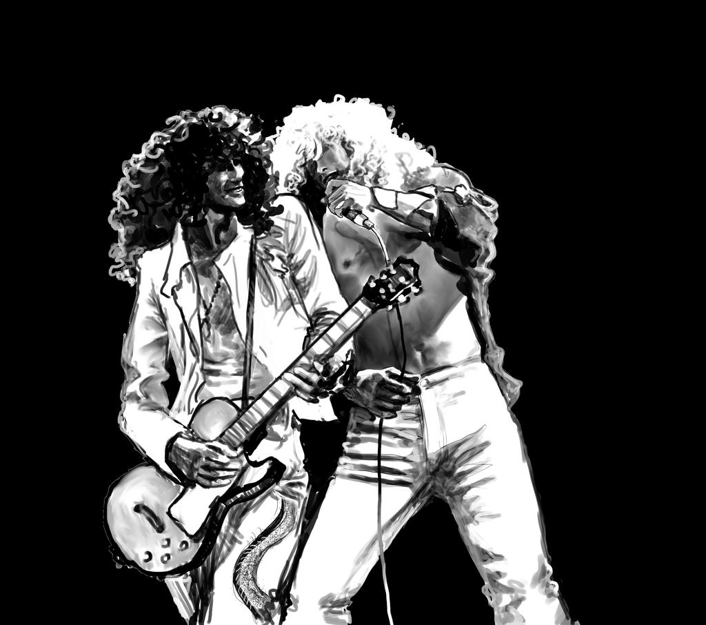 Jimmy Page and Robert Plant