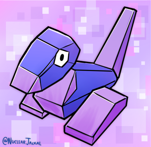 Shiny Porygon by NuclearJackal on DeviantArt