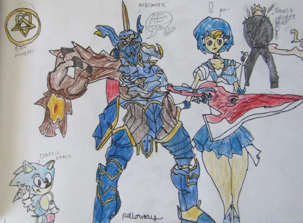 Nightmare Classic sonic Ghost rider Ami by SapphireRob on DeviantArt