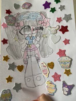 First time drawing with the school pencils :P