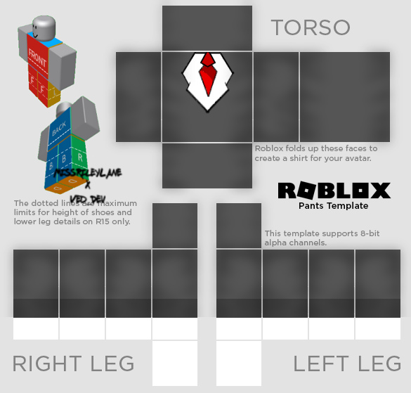 Roblox Transparent Shirt Template.png - Roblox