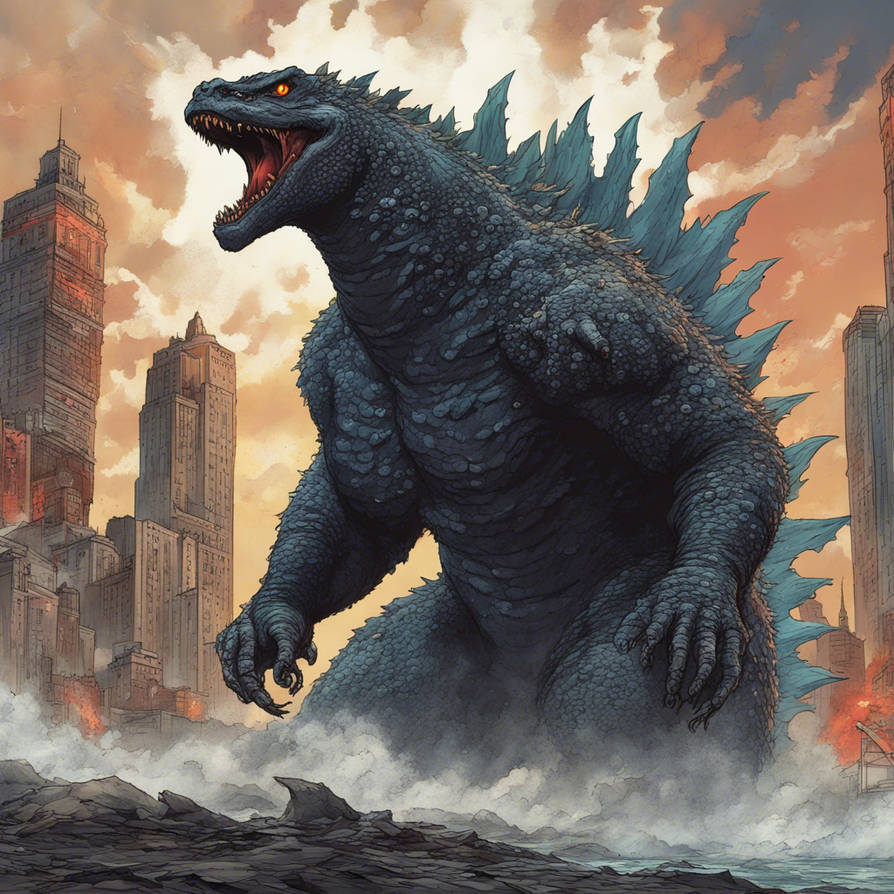 Godzilla Splinter Godzilla by SP1D3RS0N1C on DeviantArt