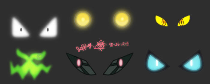 Ghost and Dark pokemon eyes