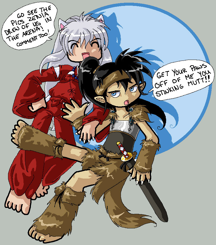 Inuyasha and Kouga