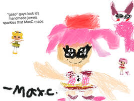 Jewels sparkles but i made her in Drawing Pad