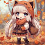Cute Anime Furry Fall Chibi Kawaii
