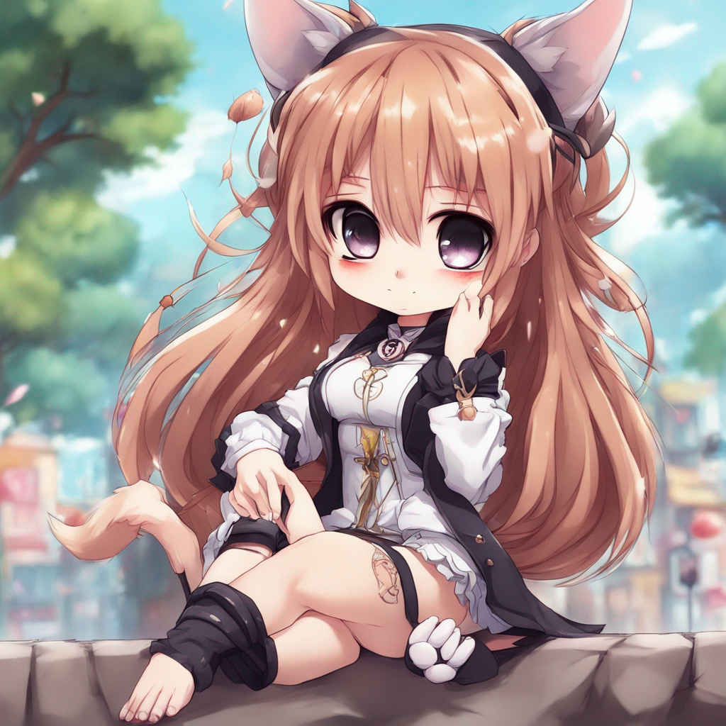 Cute Anime Girl Paws And Claws Chibi