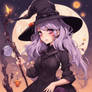 Cute anime jazzy Witchy woman