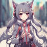 Cute anime jazzy wolf girl