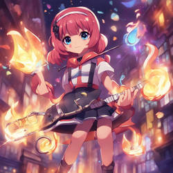 Cute Anime jazzy Girl ember