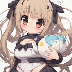 Cute Anime Jazzy Girl Big Diaper