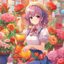 Cute Anime Jazzy Girl Vase