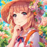 Cute Anime Jazzy Girl Spring