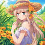 Cute Anime Jazzy Girl meadow
