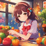 Cute Anime Jazzy Girl still life
