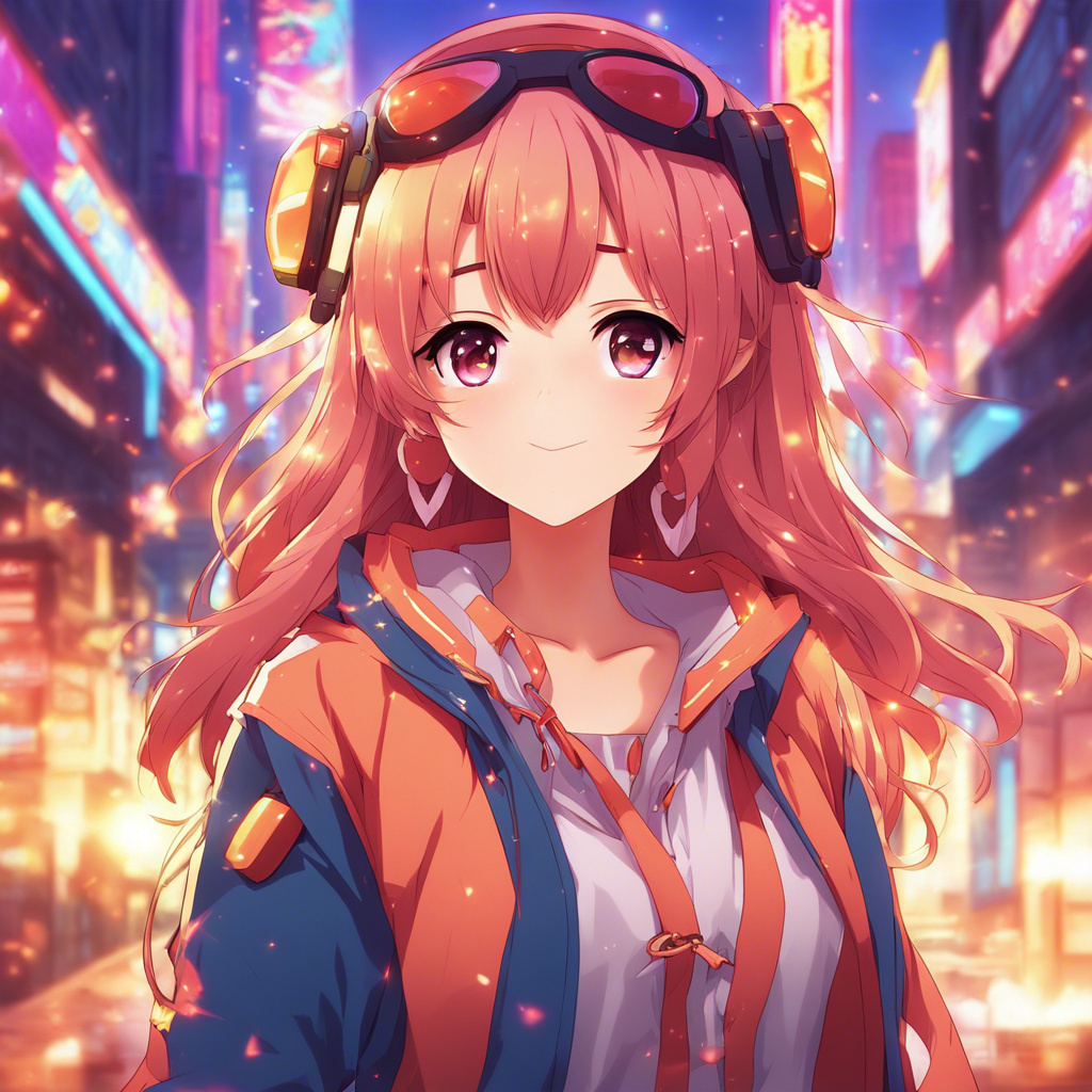 Cute Anime Jazzy Girl Glowing