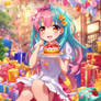 Cute Anime Jazzy Girl HappyBirthday