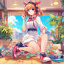 Cute Anime Jazzy Girl Lazy
