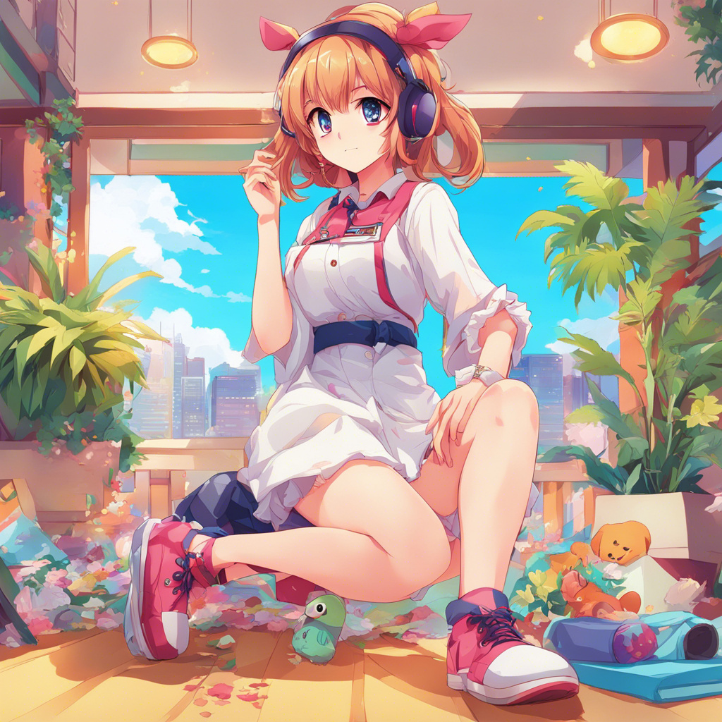 Cute Anime Jazzy Girl Lazy