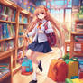 Cute Anime Jazzy Girl Backtoschool