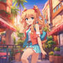 Cute Anime Jazzy Girl California