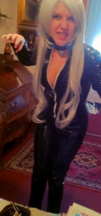 Wig and Catsuit!