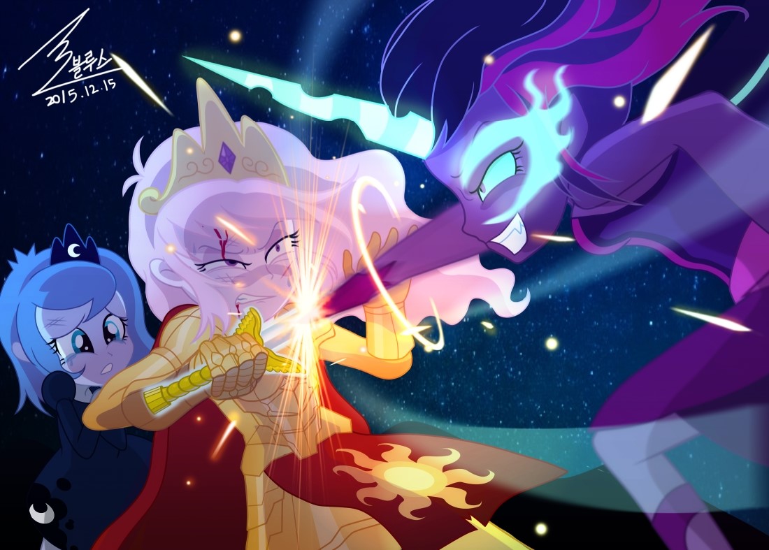 MLP Celestia VS Twilight sparkle