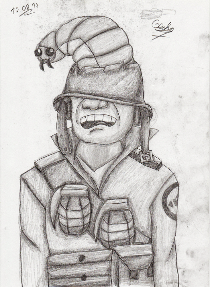 Soldier and his trusty Brain Maggot