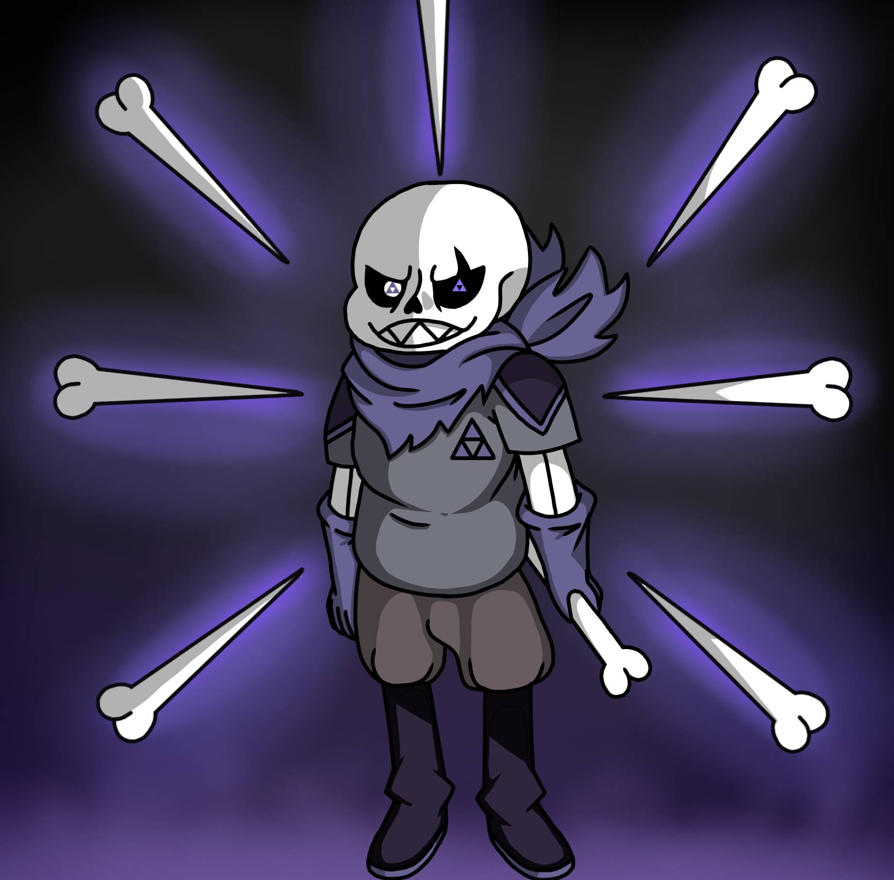 Nightshade// Flowerfell x Reaper Sans by urbanAdventurer on DeviantArt