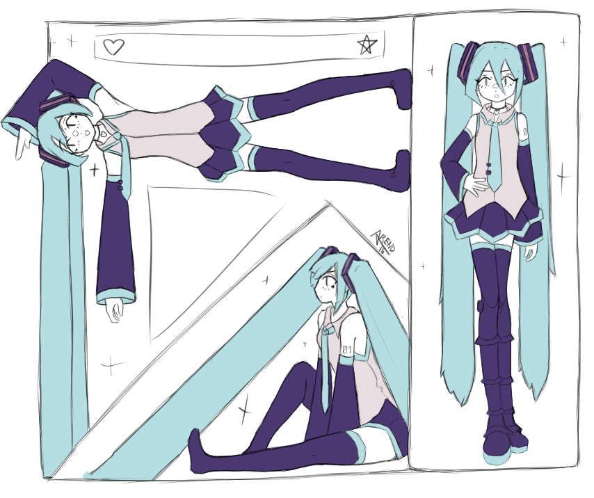 Miku geometry by Arend16 on DeviantArt