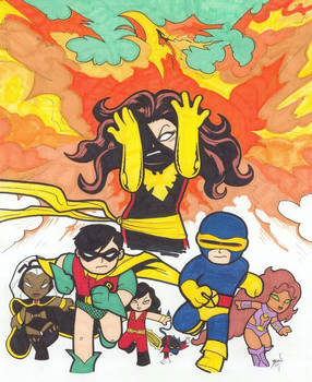 Chibi-X-Men-Teen Titans.