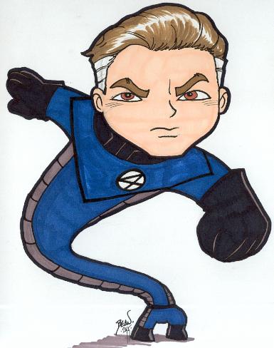 Chibi-Mr. Fantastic 3. by hedbonstudios on DeviantArt