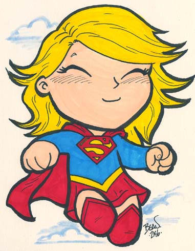 Chibi-Supergirl.