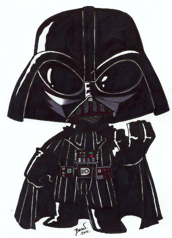 Chibi-Darth Vader.