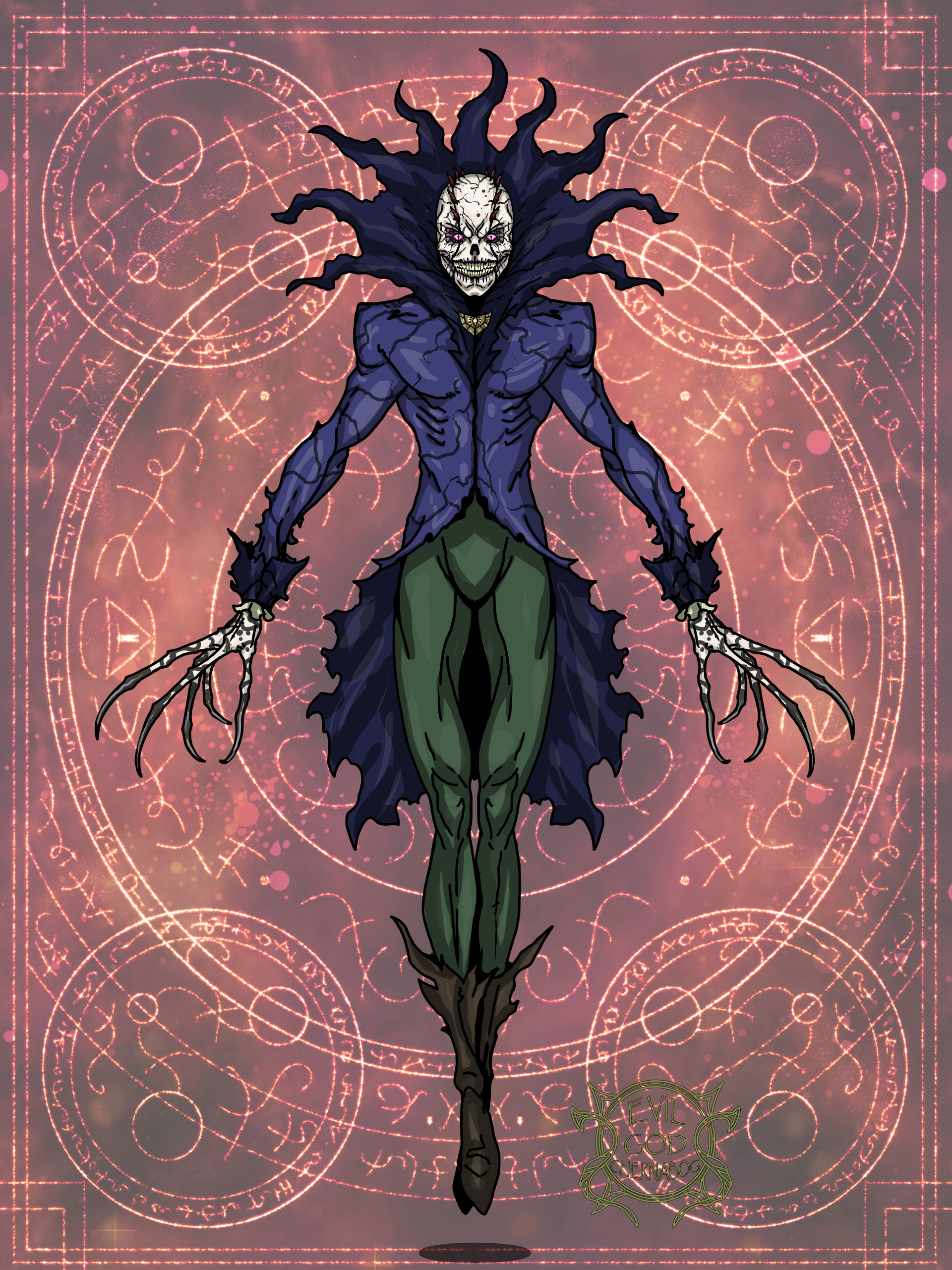 Azure Devil Dev'Azure (Abyssal Form) by Evil-God-Chernabog on DeviantArt
