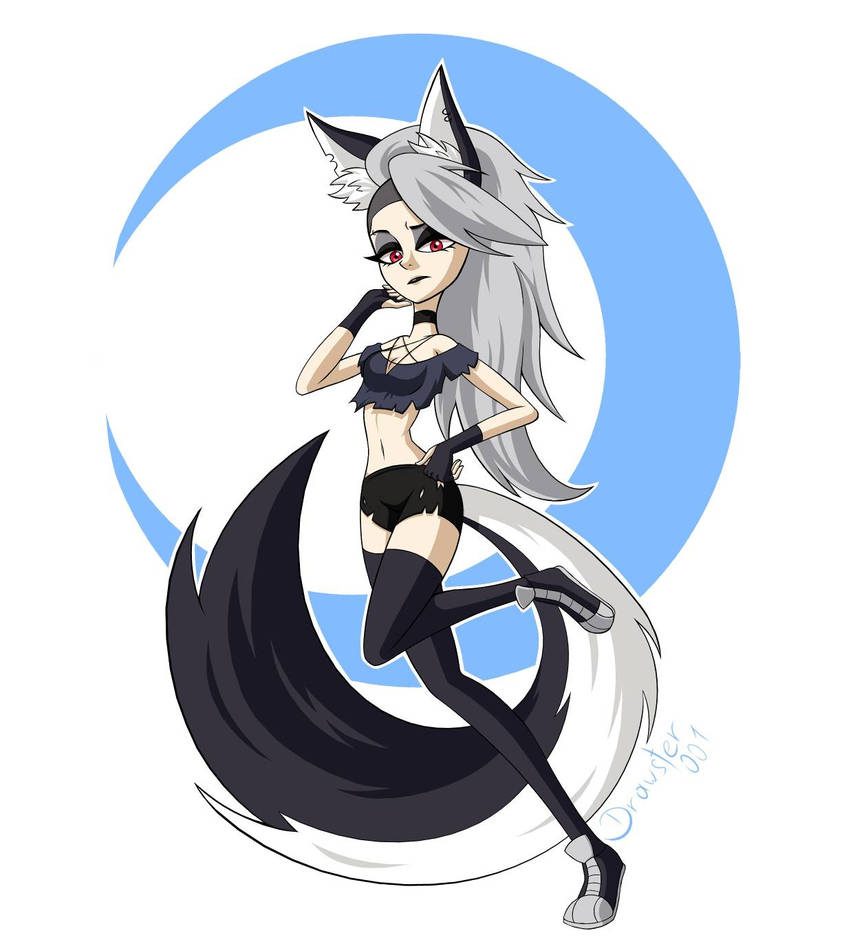 Half human/half wolf loona by drawster001 on DeviantArt Half human/half wolf loona by drawster001 on DeviantArt