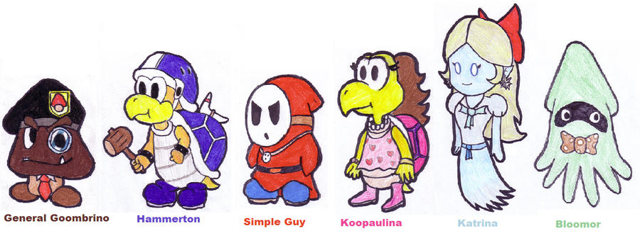 Partress Mario My Ppr Mario Partners Colored by MonicaNErica on DeviantArt